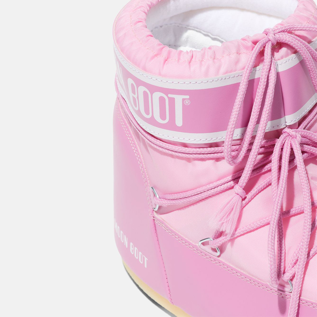 BOTTES ICON LOW PINK NYLON BOOTS